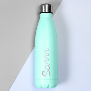 Personalised Name Only Island Metal Insulated Drinks Bottle