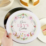 Personalised Springtime Cake Tin