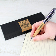 Load image into Gallery viewer, Personalised Worlds Best Cork Pen Set