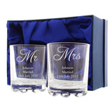 Personalised Mr & Mrs Pair of Tumblers