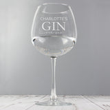 Personalised Gin Balloon Glass