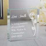 Personalised Rose Crystal Token