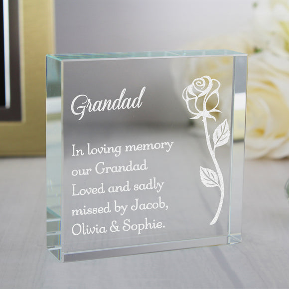 Personalised Rose Crystal Token