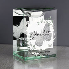 Load image into Gallery viewer, Personalised Geometric Leaf Butterfly Oil Burner