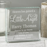 Personalised Little Angel Large Crystal Token