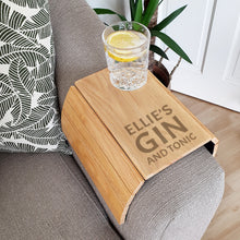 Load image into Gallery viewer, Personalised Large Free Text Wooden Sofa Tray