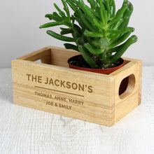 Load image into Gallery viewer, Personalised Free Text Mini Wooden Crate