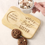 Personalised World's Best Wooden Coaster Tray