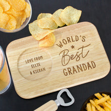 Load image into Gallery viewer, Personalised World&#39;s Best Wooden Coaster Tray