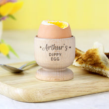Load image into Gallery viewer, Personalised Stars Wooden Egg Cup