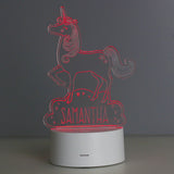 Personalised Unicorn LED Colour Changing Night Light