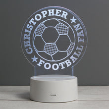 Load image into Gallery viewer, Personalised Football LED Colour Changing Desk Night Light