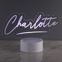 Load image into Gallery viewer, Personalised Name LED Colour Changing Desk Night Light
