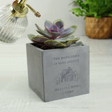 Personalised House Concrete Pot