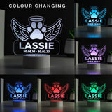 Personalised Pet Memorial LED Light