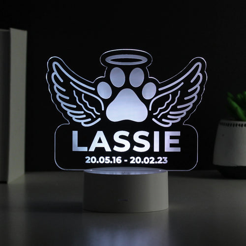 Personalised Pet Memorial LED Light