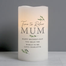 Load image into Gallery viewer, Personalised Botanical LED Candle