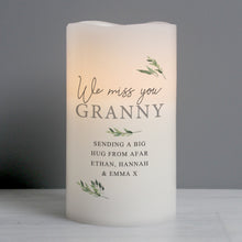 Load image into Gallery viewer, Personalised Botanical LED Candle