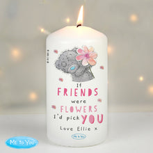 Load image into Gallery viewer, Personalised Me To You If... Were Flowers Pillar Candle