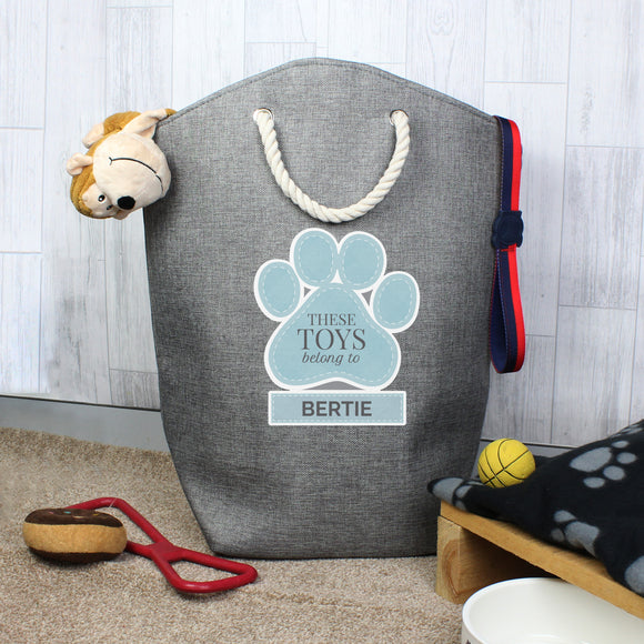 Personalised Paw Print Storage Bag