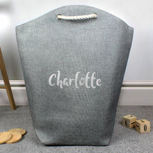 Load image into Gallery viewer, Personalised Silver Name Jumbo Storage Bag