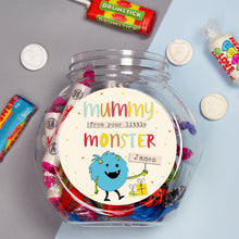 Load image into Gallery viewer, Personalised Little Monster Sweet Jar