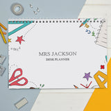 Personalised Teacher / School A4 Desk Planner