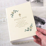 Personalised Botanical Cross 6x4 Photo Album with Sleeves