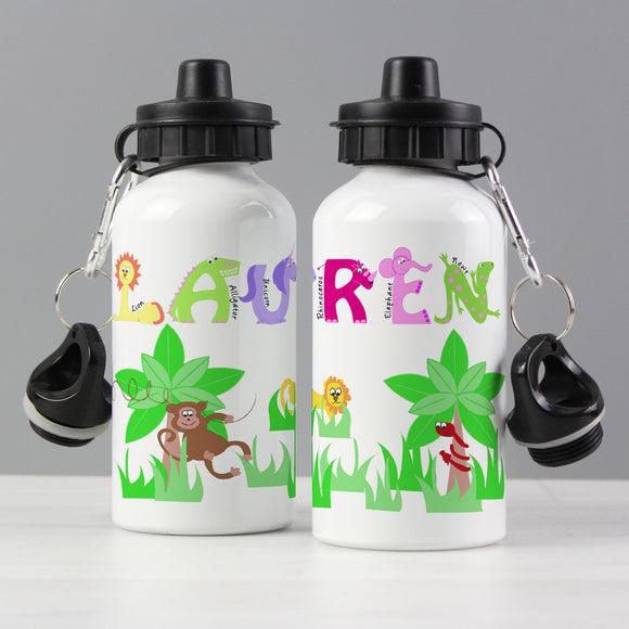 Personalised Animal Alphabet Drinks Bottle