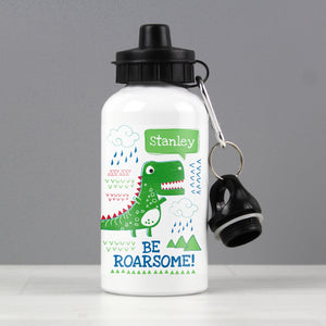 Personalised 'Be Roarsome' Dinosaur Drinks Bottle