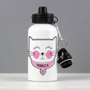 Personalised Cute Cat Drinks Bottle