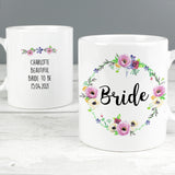 Personalised Floral Mug