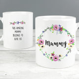 Personalised Floral Mug