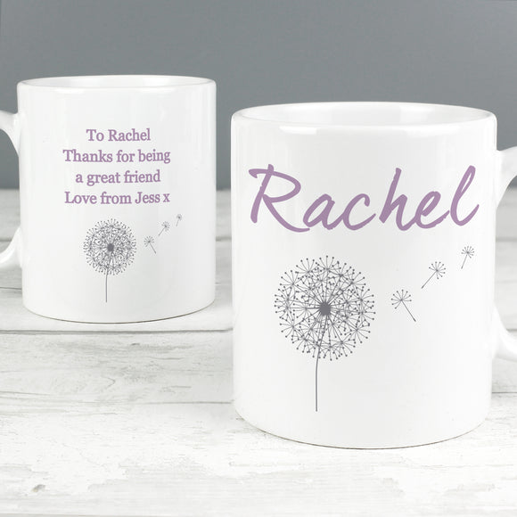 Personalised Dandelion Mug