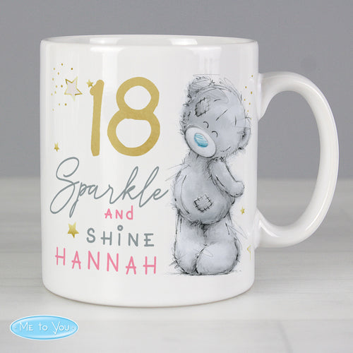 Personalised Me To You Sparkle & Shine Birthday Mug - any age
