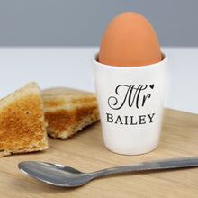 Load image into Gallery viewer, Personalised Mr Egg Cup