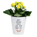 Personalised Rainbow Plant Pot