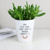 Personalised Rainbow Plant Pot