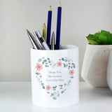 Personalised Floral Ceramic Storage Pot