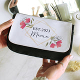 Personalised Pink Floral Make Up Bag