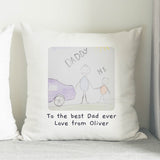 Personalised Childrens Drawing Photo Upload Cushion