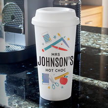 Load image into Gallery viewer, Personalised Teachers Insulated Reusable Eco Travel Cup