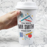 Personalised Teachers Insulated Reusable Eco Travel Cup