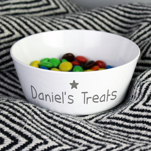 Personalised Name Only Plastic Bowl