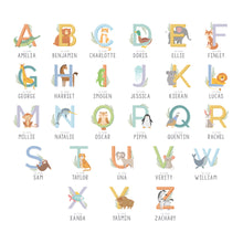 Load image into Gallery viewer, Personalised Animal Alphabet Plastic Plate