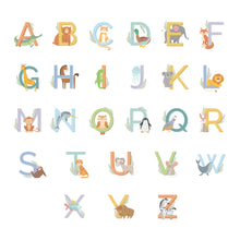 Load image into Gallery viewer, Personalised Animal Alphabet Plastic Cutlery