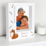 Personalised Mummy and Me Fox 5x7 Box Photo Frame