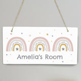 Personalised Rainbow Wooden Sign