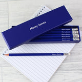 Personalised Name Only Box and 12 HB Pencils