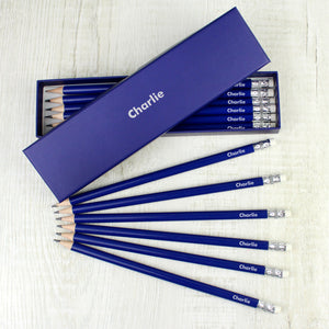 Personalised Name Only Box and 12 HB Pencils